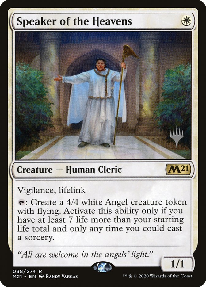 Speaker of the Heavens (Promo Pack) [Core Set 2021 Promos] | Card Citadel