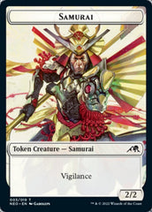 Samurai // Goblin Shaman Double-sided Token [Kamigawa: Neon Dynasty Tokens] | Card Citadel