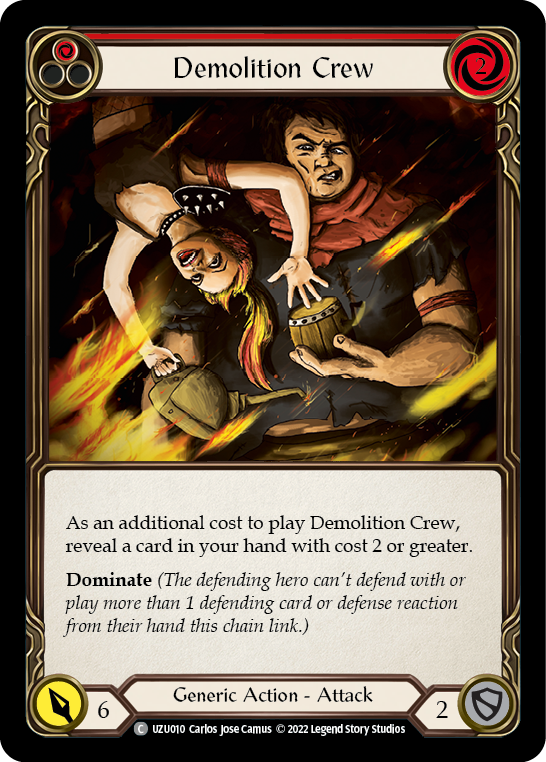 Demolition Crew (Red) [UZU010] (Outsiders Uzuri Blitz Deck) | Card Citadel