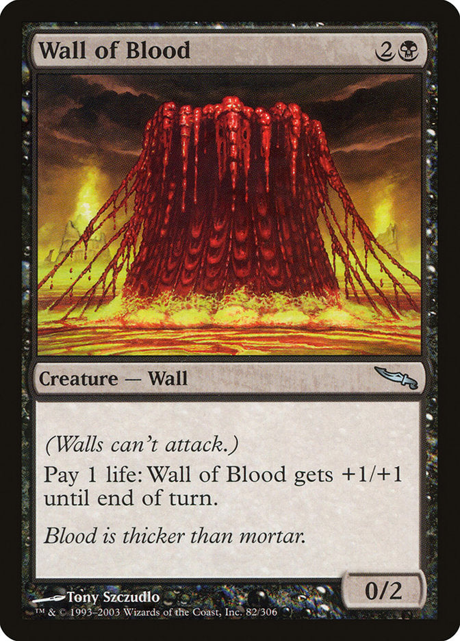 Wall of Blood [Mirrodin] | Card Citadel