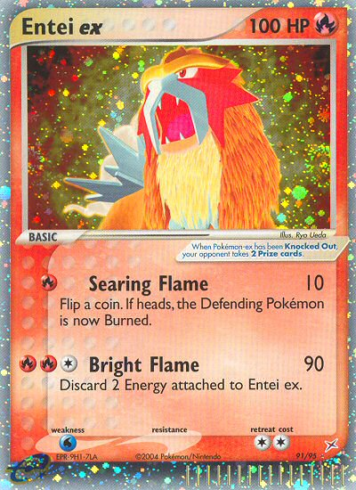 Entei ex (91/95) [EX: Team Magma vs Team Aqua] | Card Citadel