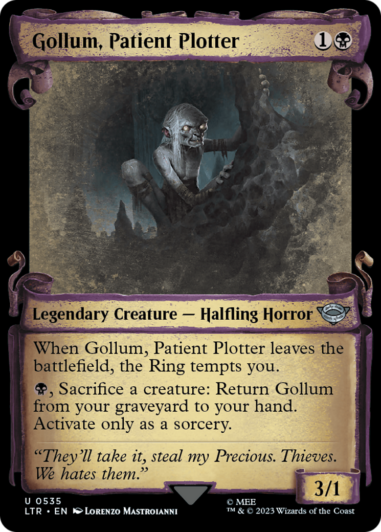 Gollum, Patient Plotter [The Lord of the Rings: Tales of Middle-Earth Showcase Scrolls] | Card Citadel