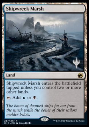 Shipwreck Marsh (Promo Pack) [Innistrad: Midnight Hunt Promos] | Card Citadel