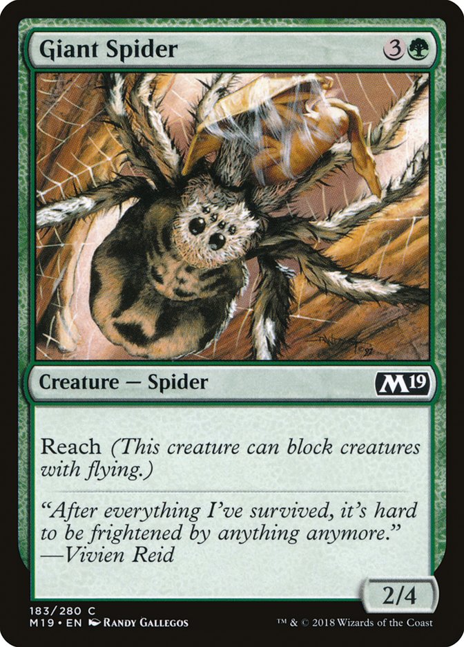 Giant Spider [Core Set 2019] | Card Citadel