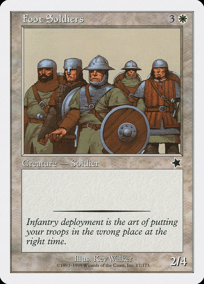 Foot Soldiers [Starter 1999] | Card Citadel