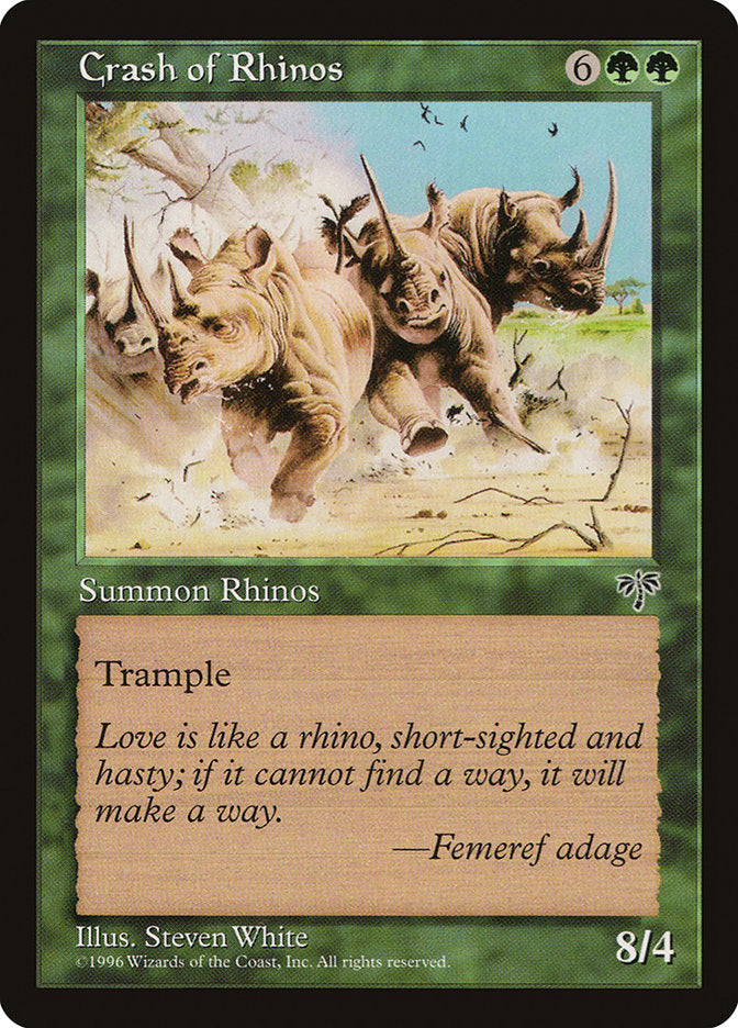 Crash of Rhinos [Mirage] | Card Citadel