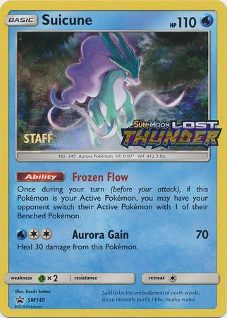 Suicune (SM149) (Staff Prerelease Promo) [Sun & Moon: Black Star Promos] | Card Citadel