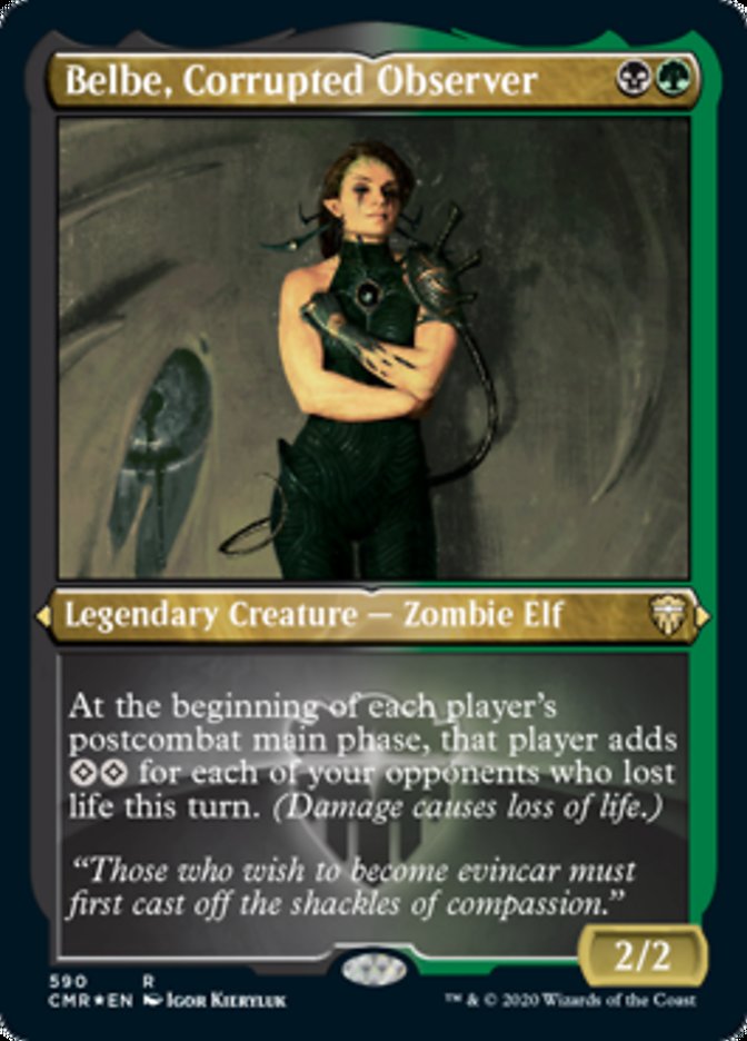 Belbe, Corrupted Observer (Foil Etched) [Commander Legends] | Card Citadel
