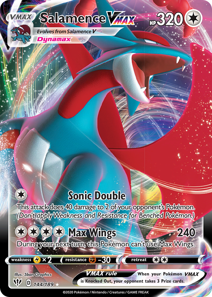 Salamence VMAX (144/189) [Sword & Shield: Darkness Ablaze] | Card Citadel