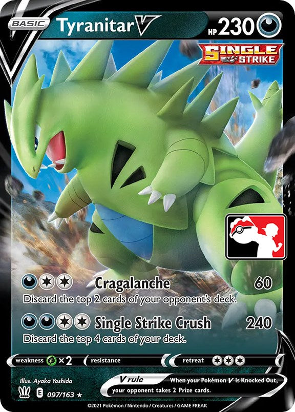 Tyranitar V (097/163) [Prize Pack Series One] | Card Citadel