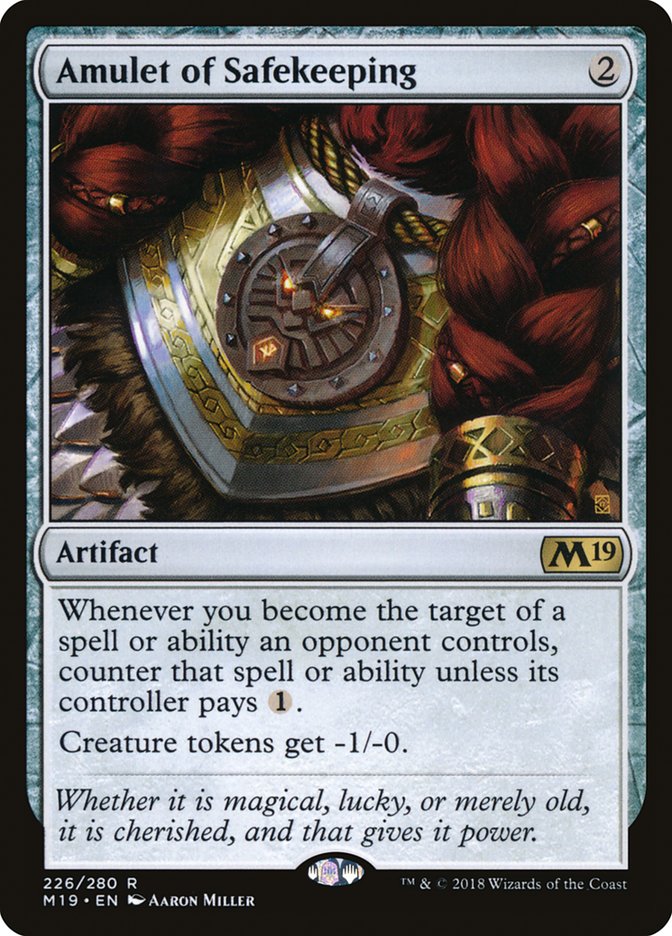 Amulet of Safekeeping [Core Set 2019] | Card Citadel