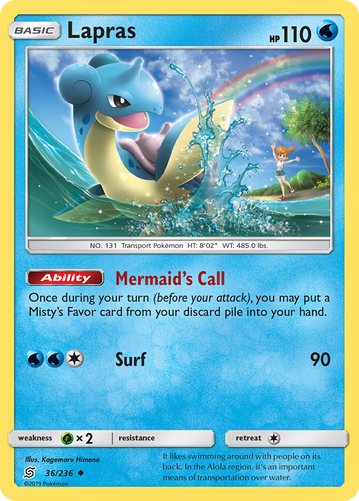 Lapras (36/236) [Sun & Moon: Unified Minds] | Card Citadel