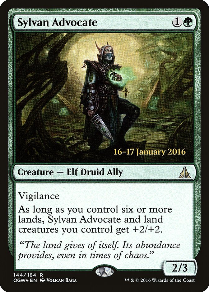 Sylvan Advocate [Oath of the Gatewatch Promos] | Card Citadel