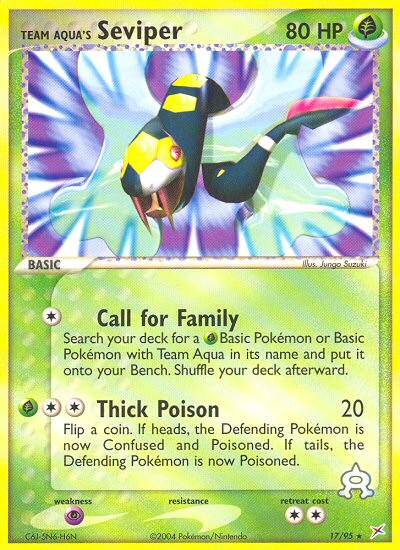Team Aqua's Seviper (17/95) [EX: Team Magma vs Team Aqua] | Card Citadel
