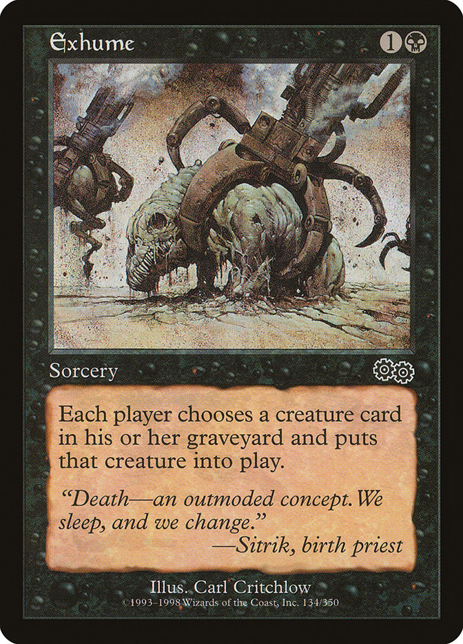 Exhume [Urza's Saga] | Card Citadel