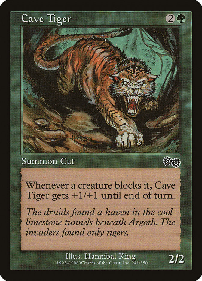 Cave Tiger [Urza's Saga] | Card Citadel