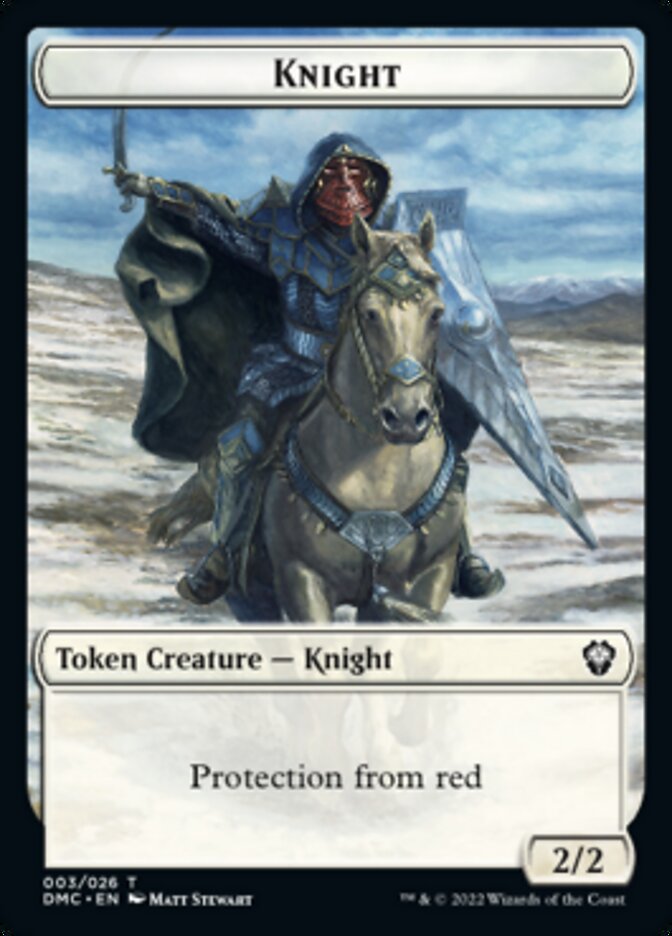 Knight Token [Dominaria United Commander Tokens] | Card Citadel