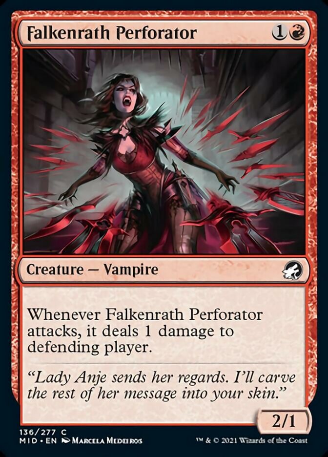 Falkenrath Perforator [Innistrad: Midnight Hunt] | Card Citadel