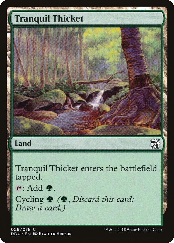 Tranquil Thicket [Duel Decks: Elves vs. Inventors] | Card Citadel