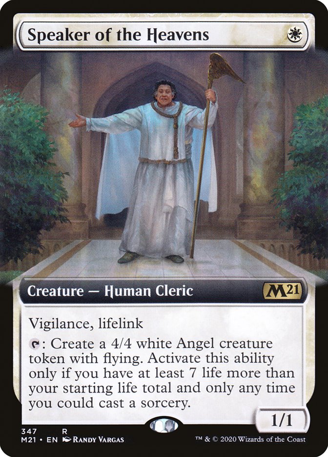 Speaker of the Heavens (Extended Art) [Core Set 2021] | Card Citadel