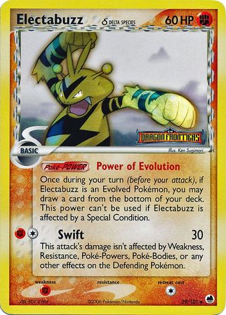 Electabuzz (29/101) (Delta Species) (Stamped) [EX: Dragon Frontiers] | Card Citadel