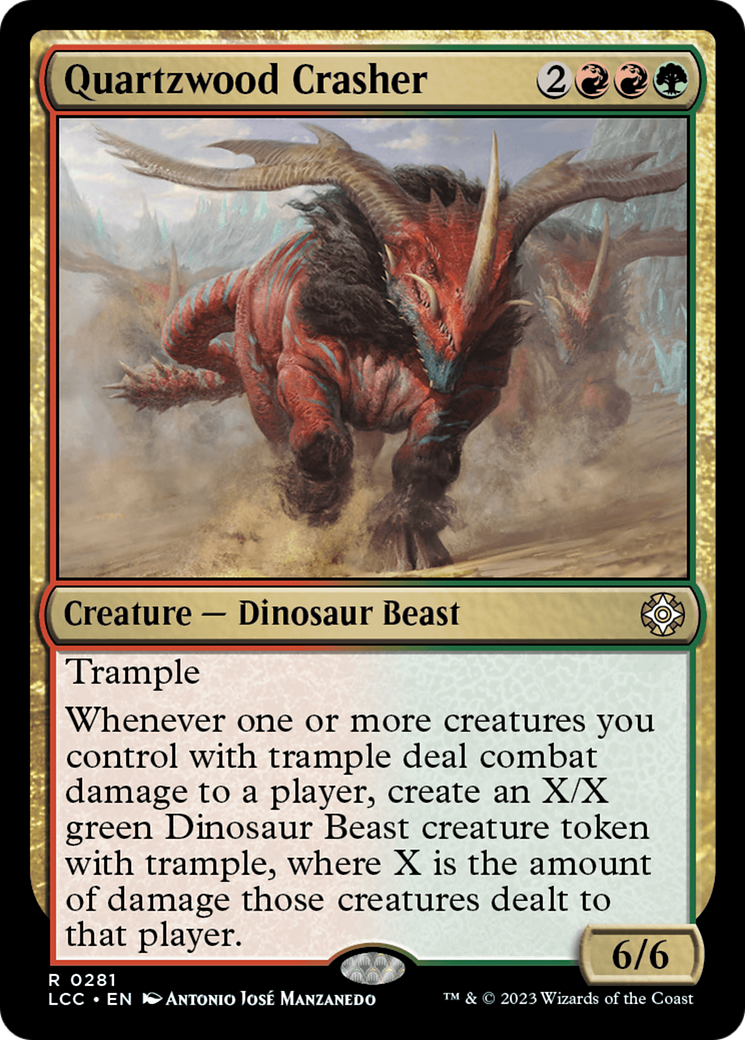 Quartzwood Crasher [The Lost Caverns of Ixalan Commander] | Card Citadel