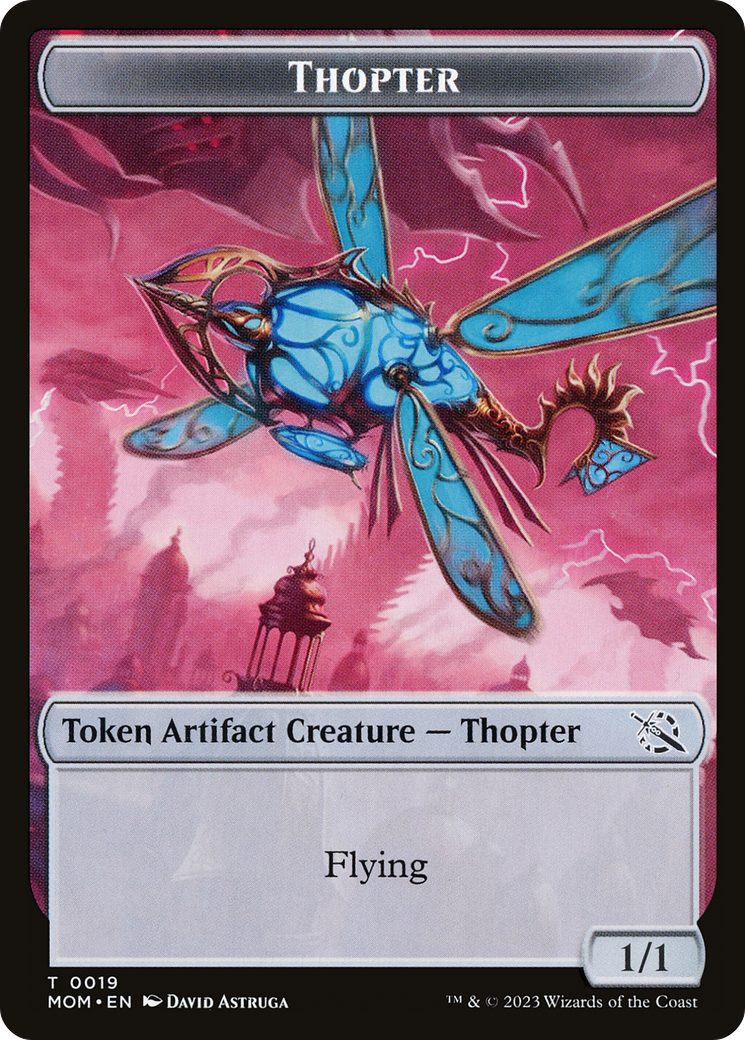Thopter // Knight (10) Double-Sided Token [March of the Machine Tokens] | Card Citadel