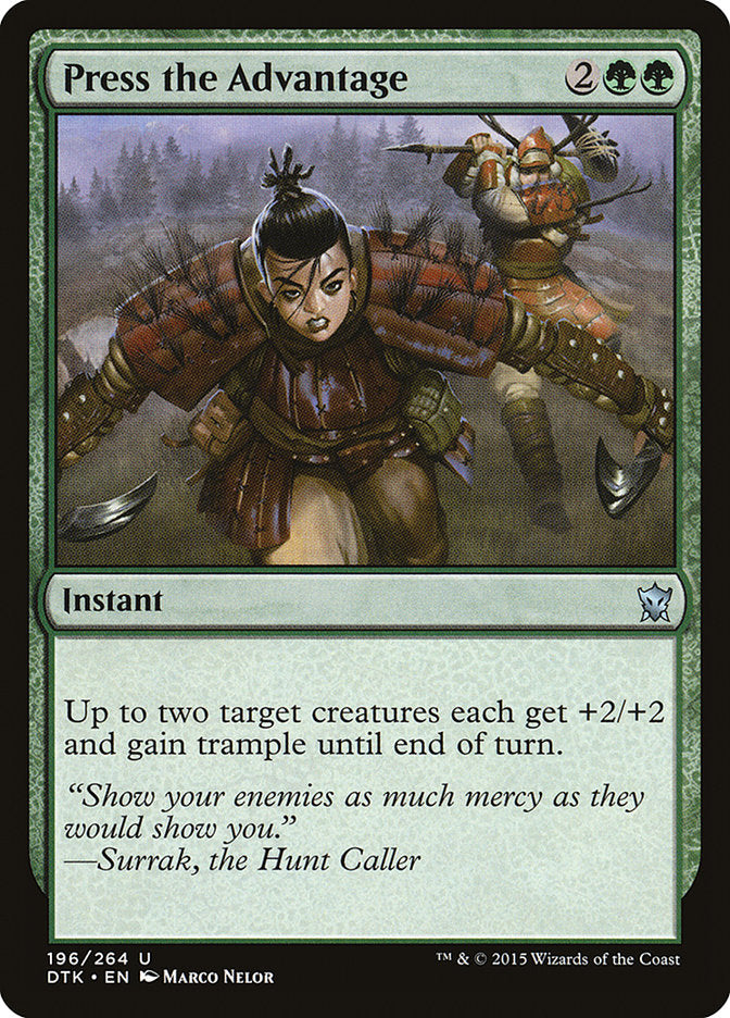 Press the Advantage [Dragons of Tarkir] | Card Citadel