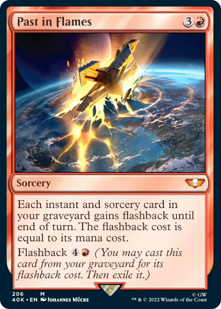 Past in Flames (Surge Foil) [Universes Beyond: Warhammer 40,000] | Card Citadel