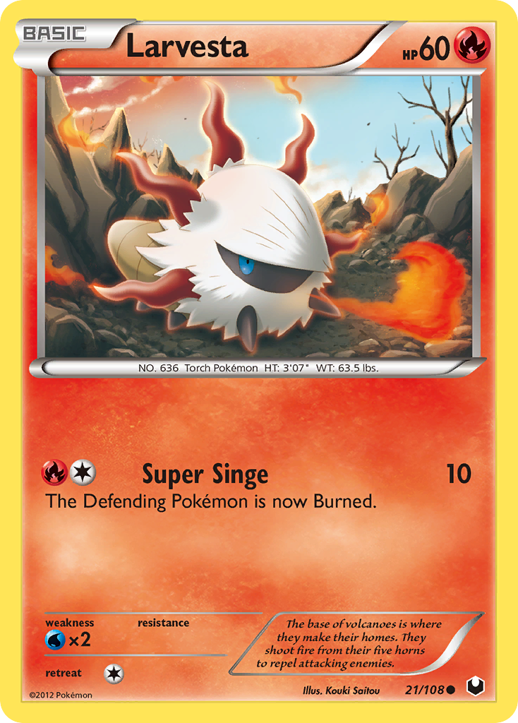 Larvesta (21/108) [Black & White: Dark Explorers] | Card Citadel