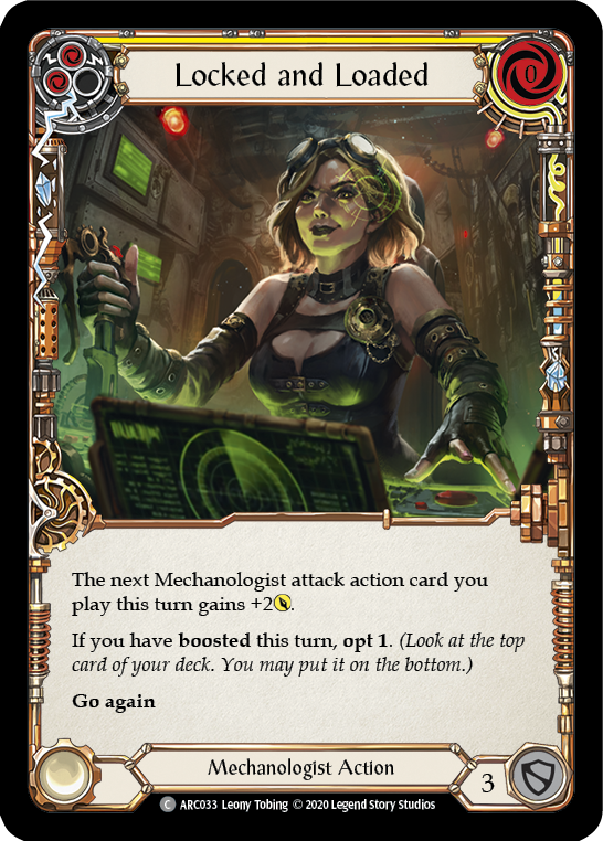 Locked and Loaded (Yellow) [ARC033] Unlimited Normal | Card Citadel