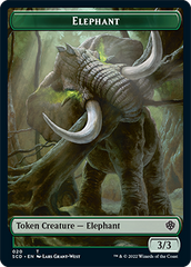 Elephant // Thopter Double-Sided Token [Starter Commander Decks] | Card Citadel