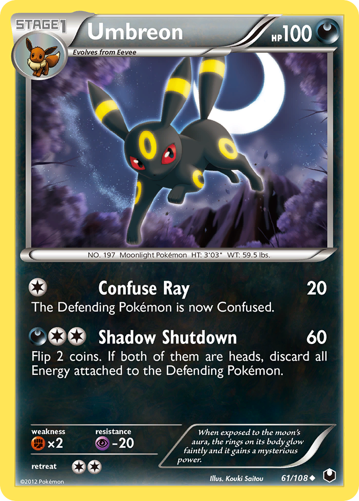 Umbreon (61/108) [Black & White: Dark Explorers] | Card Citadel