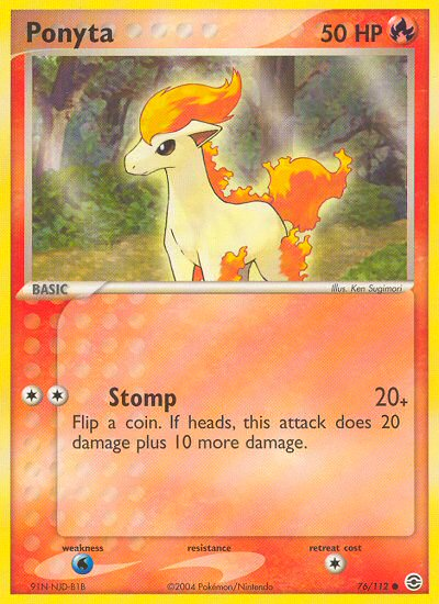 Ponyta (76/112) [EX: FireRed & LeafGreen] | Card Citadel