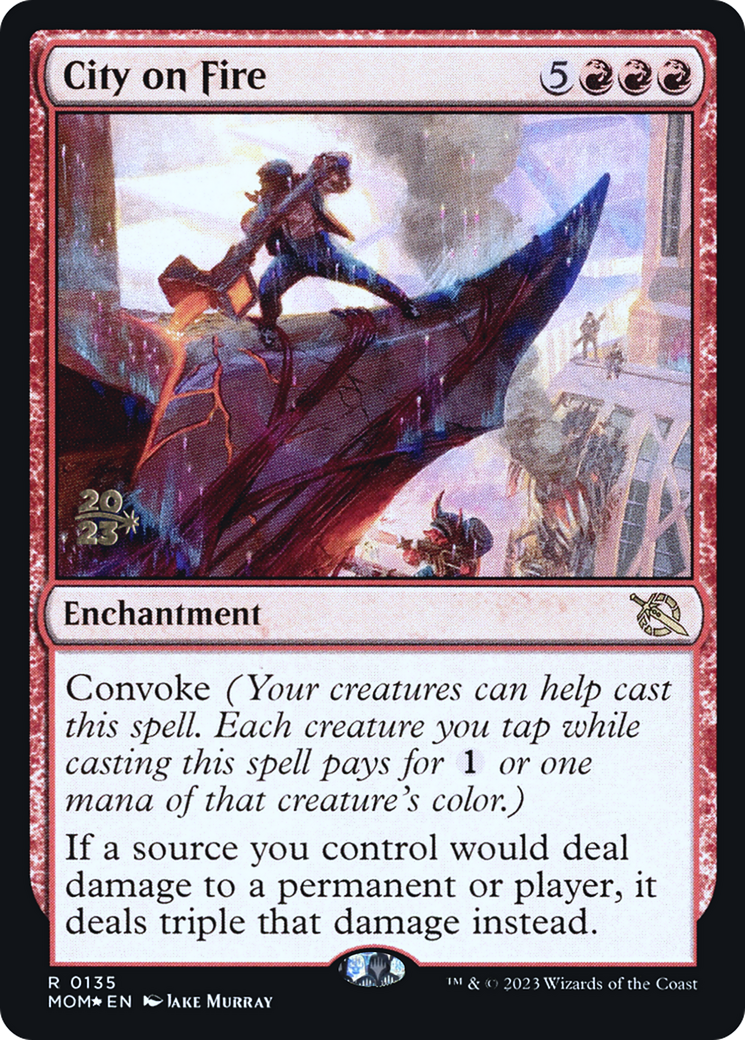 City on Fire [March of the Machine Prerelease Promos] | Card Citadel