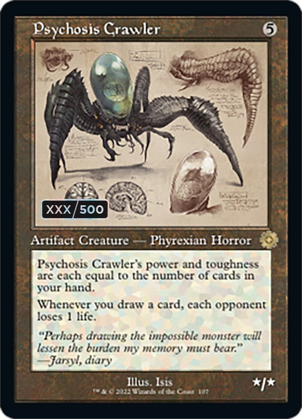 Psychosis Crawler (Retro Schematic) (Serial Numbered) [The Brothers' War Retro Artifacts] | Card Citadel
