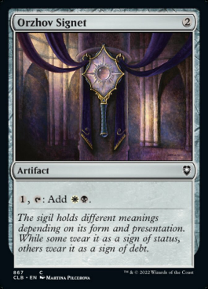 Orzhov Signet [Commander Legends: Battle for Baldur's Gate] | Card Citadel