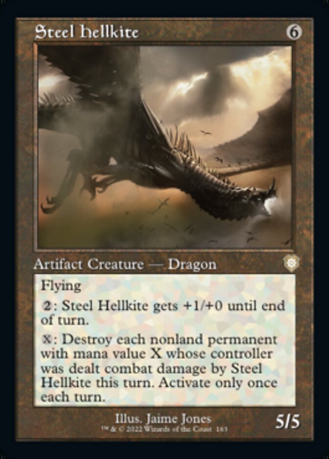 Steel Hellkite (Retro) [The Brothers' War Commander] | Card Citadel