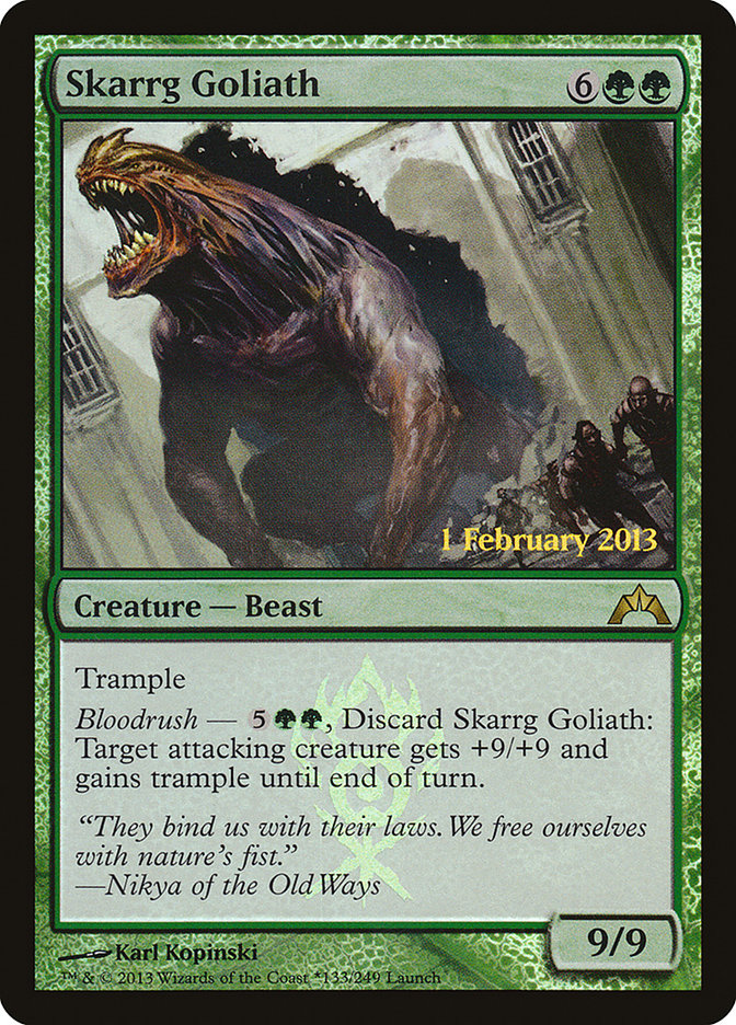 Skarrg Goliath (Launch) [Gatecrash Prerelease Promos] | Card Citadel