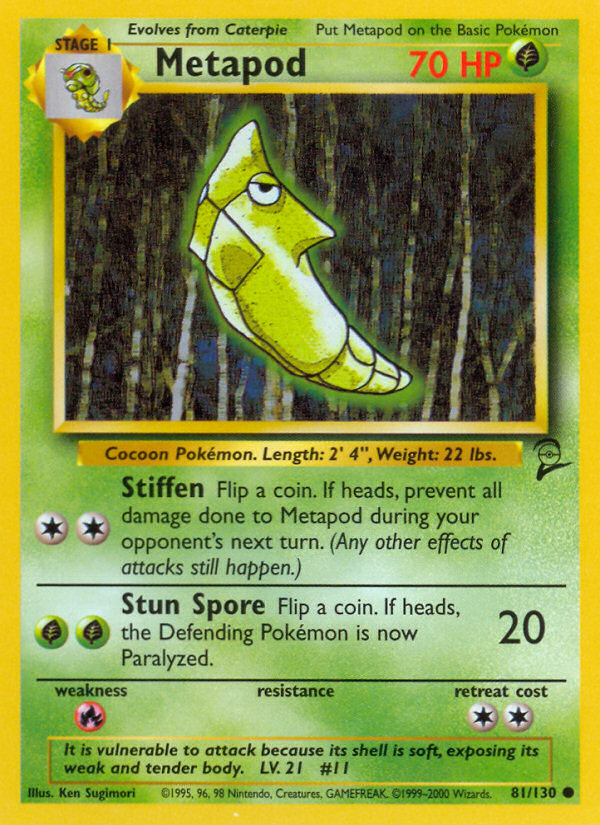 Metapod (81/130) [Base Set 2] | Card Citadel