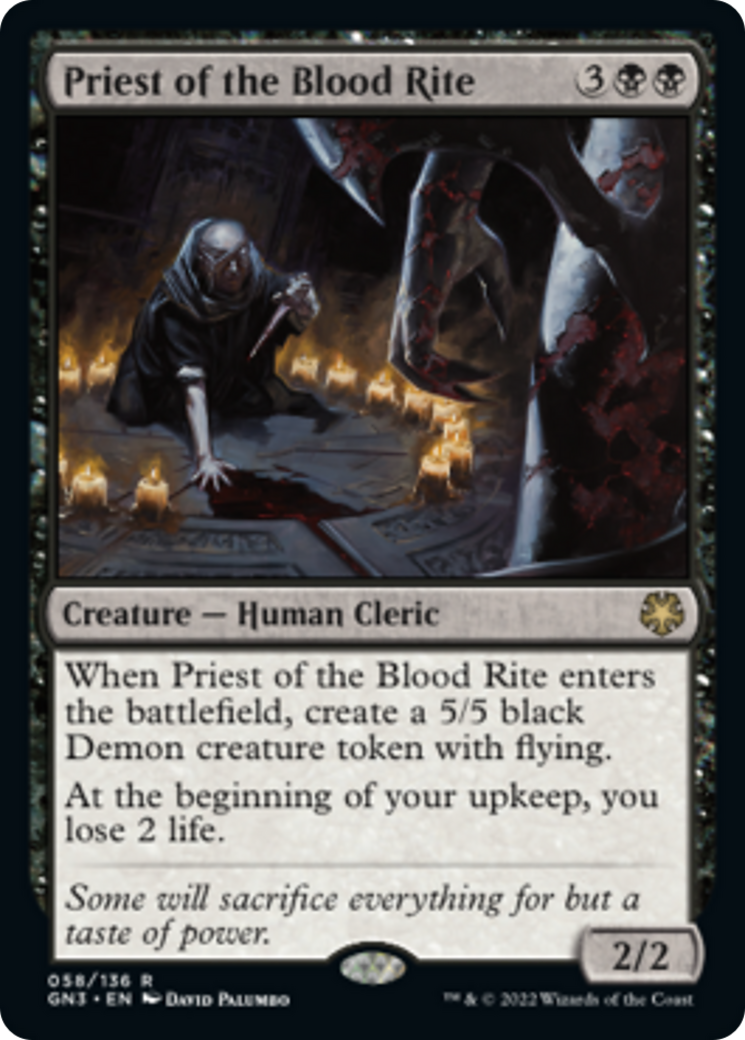 Priest of the Blood Rite [Game Night: Free-for-All] | Card Citadel