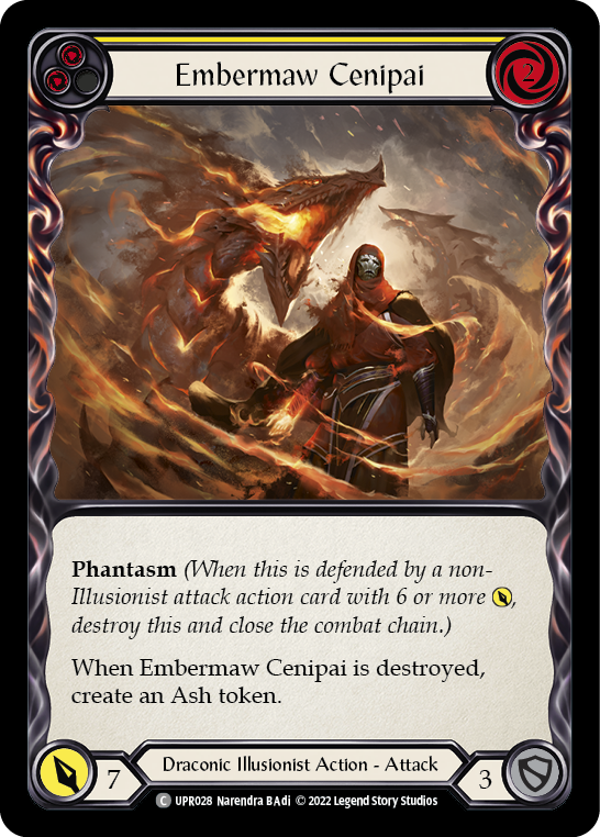 Embermaw Cenipai (Yellow) [UPR028] (Uprising)  Rainbow Foil | Card Citadel