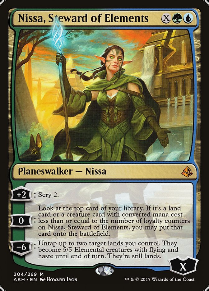 Nissa, Steward of Elements [Amonkhet] | Card Citadel