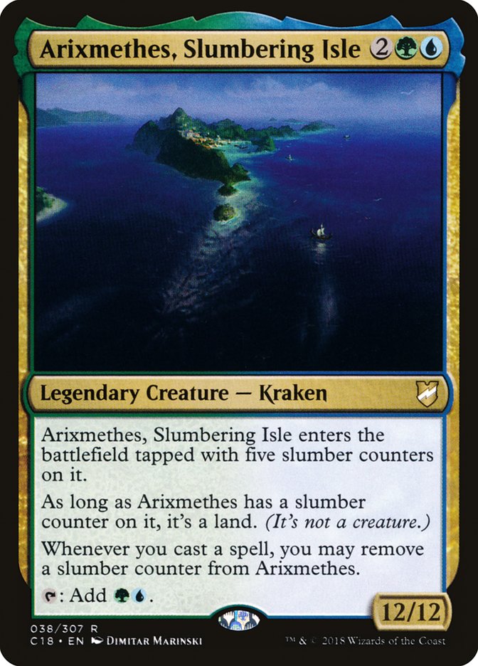 Arixmethes, Slumbering Isle [Commander 2018] | Card Citadel