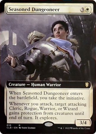 Seasoned Dungeoneer (Extended Art) [Commander Legends: Battle for Baldur's Gate] | Card Citadel