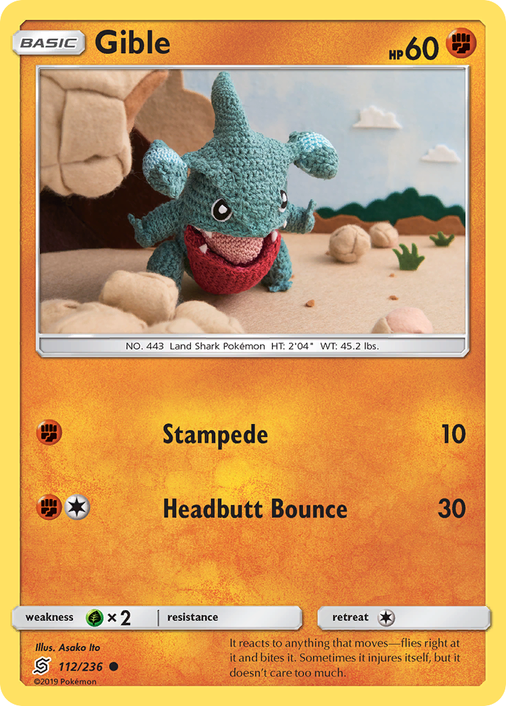 Gible (112/236) [Sun & Moon: Unified Minds] | Card Citadel