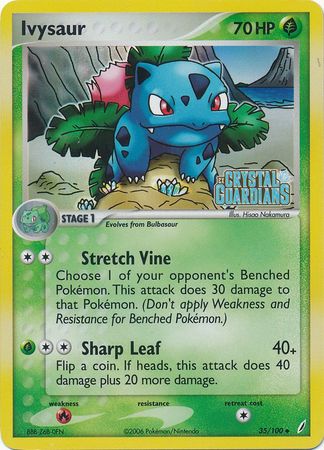 Ivysaur (35/100) (Stamped) [EX: Crystal Guardians] | Card Citadel