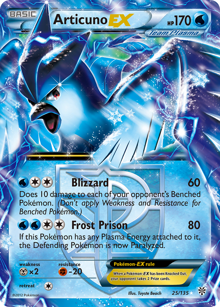 Articuno EX (25/135) [Black & White: Plasma Storm] | Card Citadel