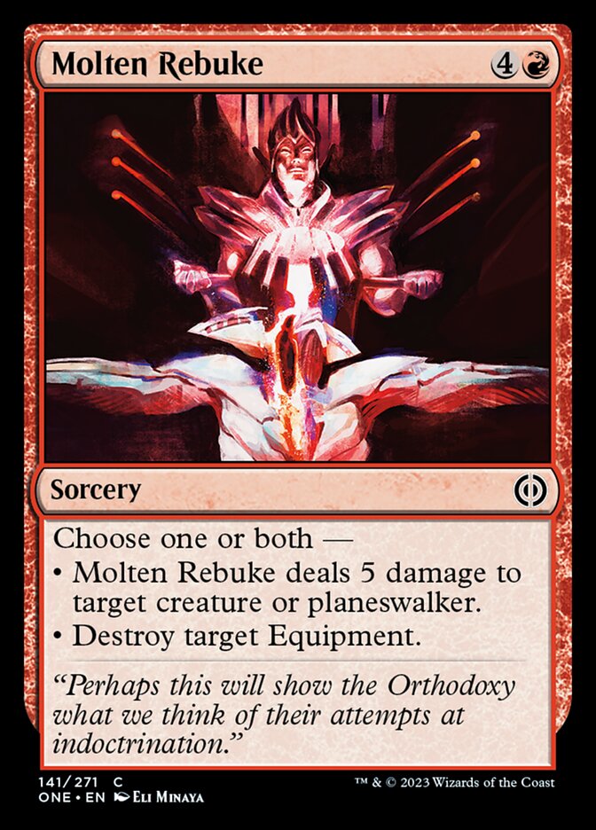 Molten Rebuke [Phyrexia: All Will Be One] | Card Citadel