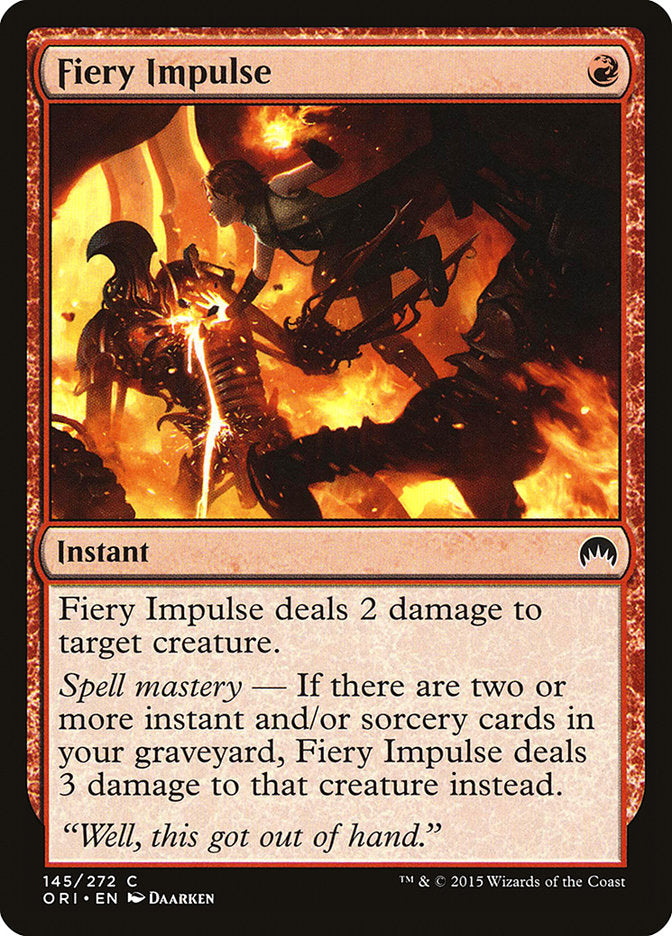 Fiery Impulse [Magic Origins] | Card Citadel